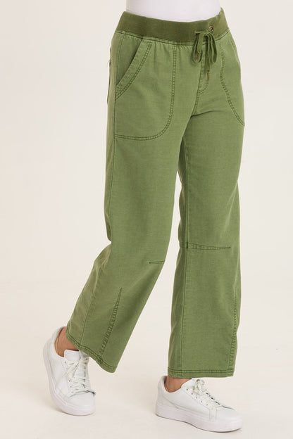 Wearables Mandell Twill Drawstring Barrel-Like Dart Pant Apollo Pigment - XCVI
