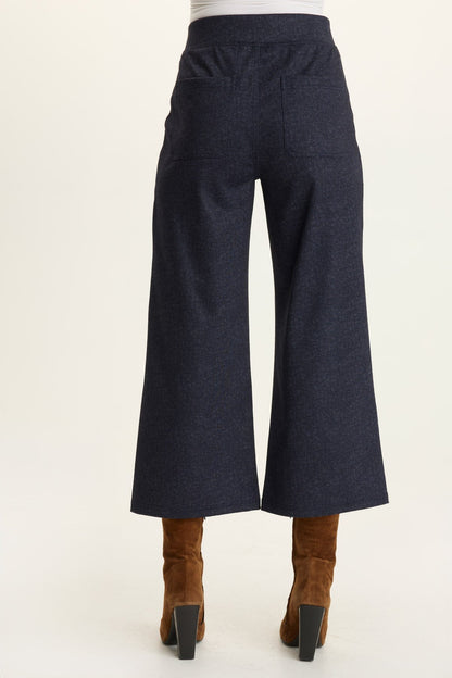 Wearables Isidro Wide-Leg Crop Indigo - XCVI