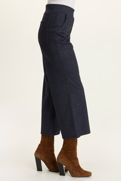 Wearables Isidro Wide-Leg Crop Indigo - XCVI