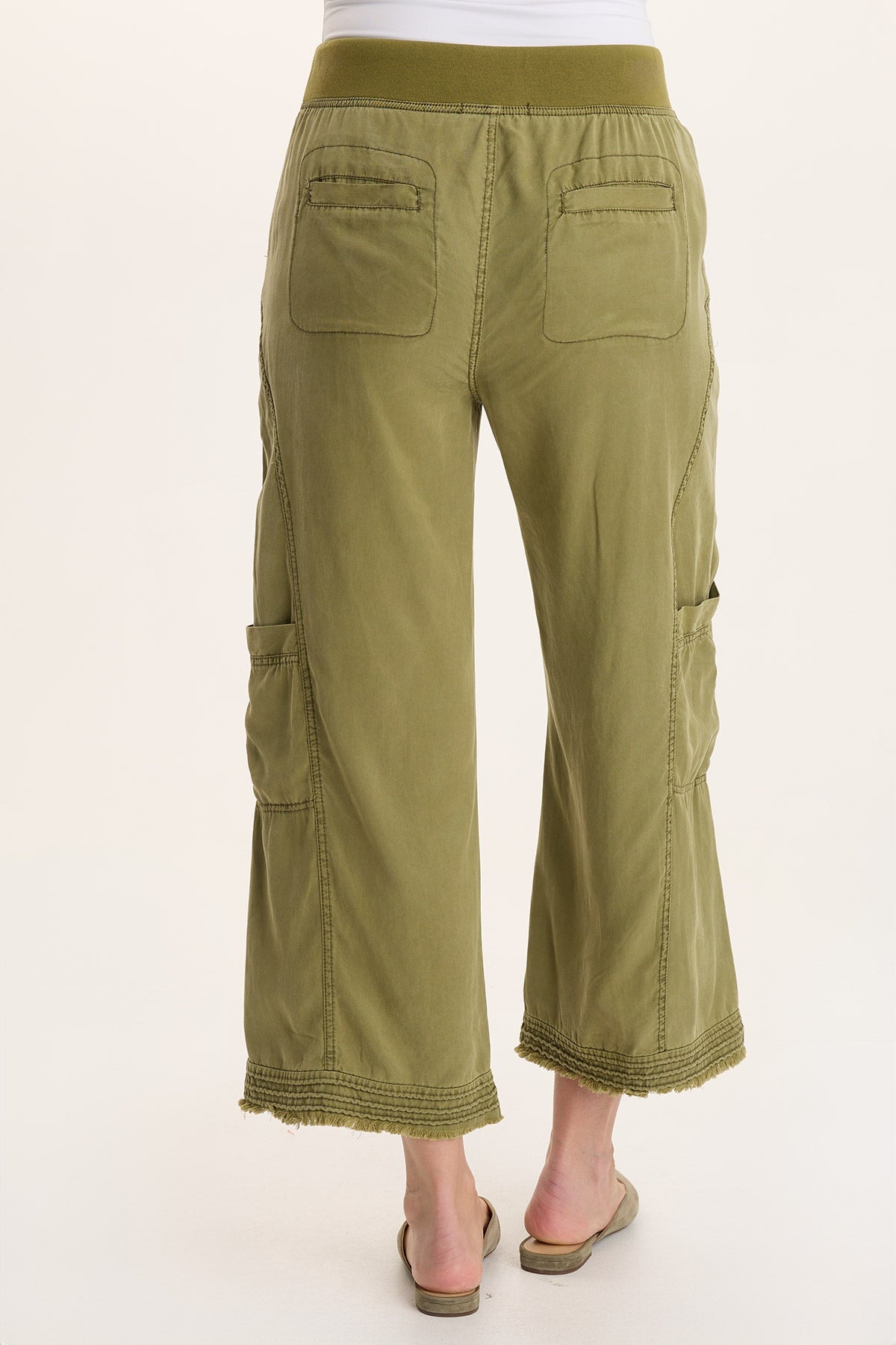 Tullio Twill Cargo Gaucho Pant Thicket Pigment - XCVI
