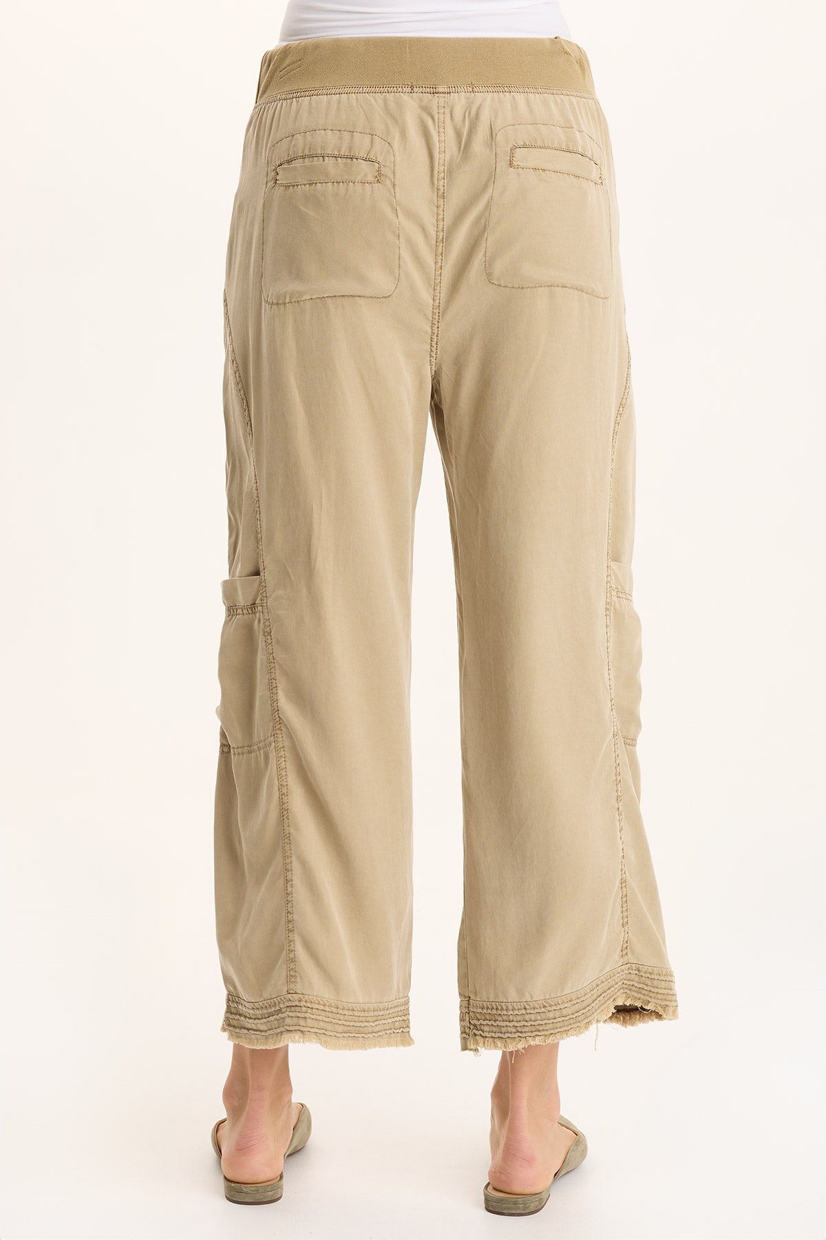 Tullio Twill Cargo Gaucho Pant Plateau Pigment - XCVI