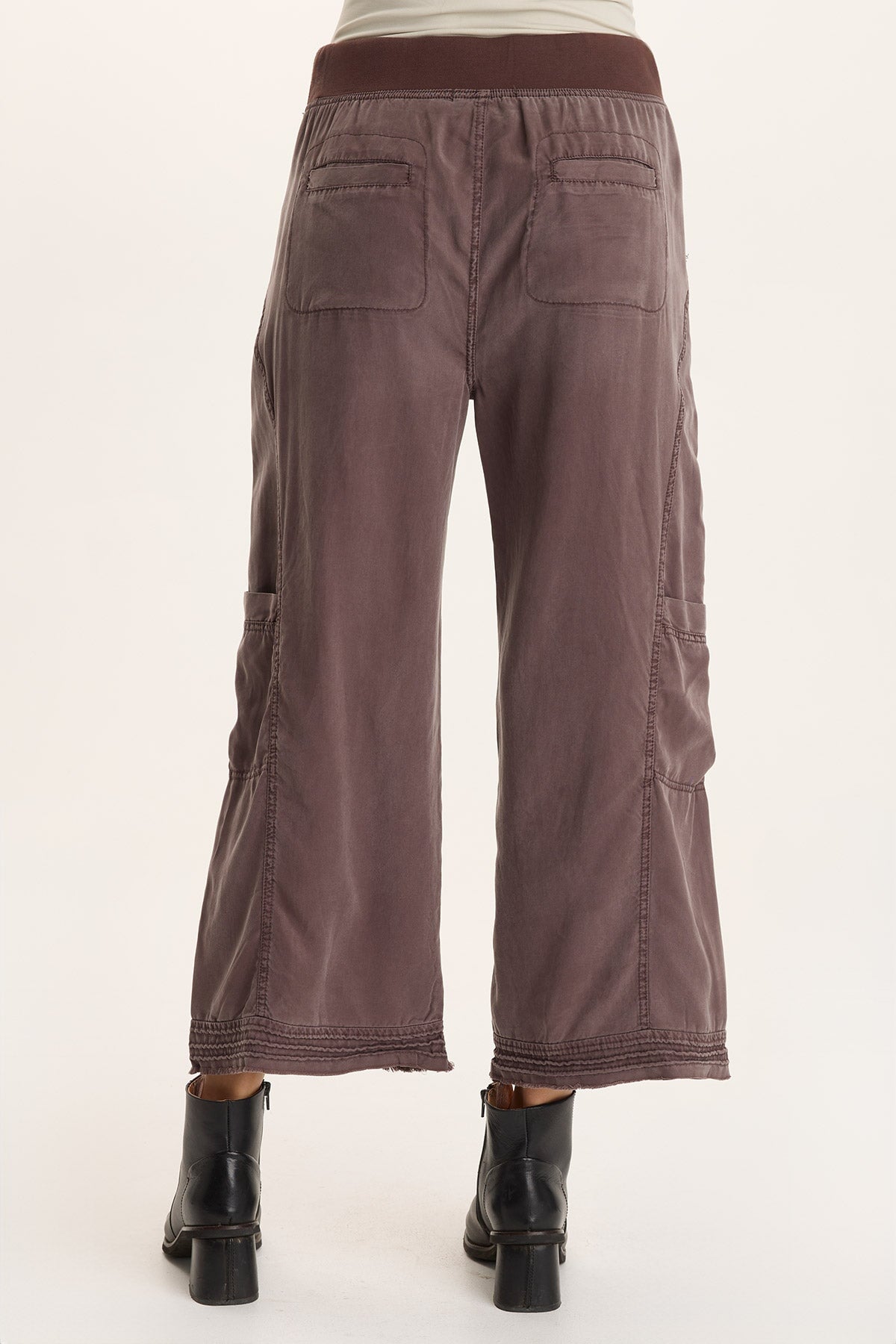 Tullio Twill Cargo Gaucho Pant Bistro Pigment - XCVI
