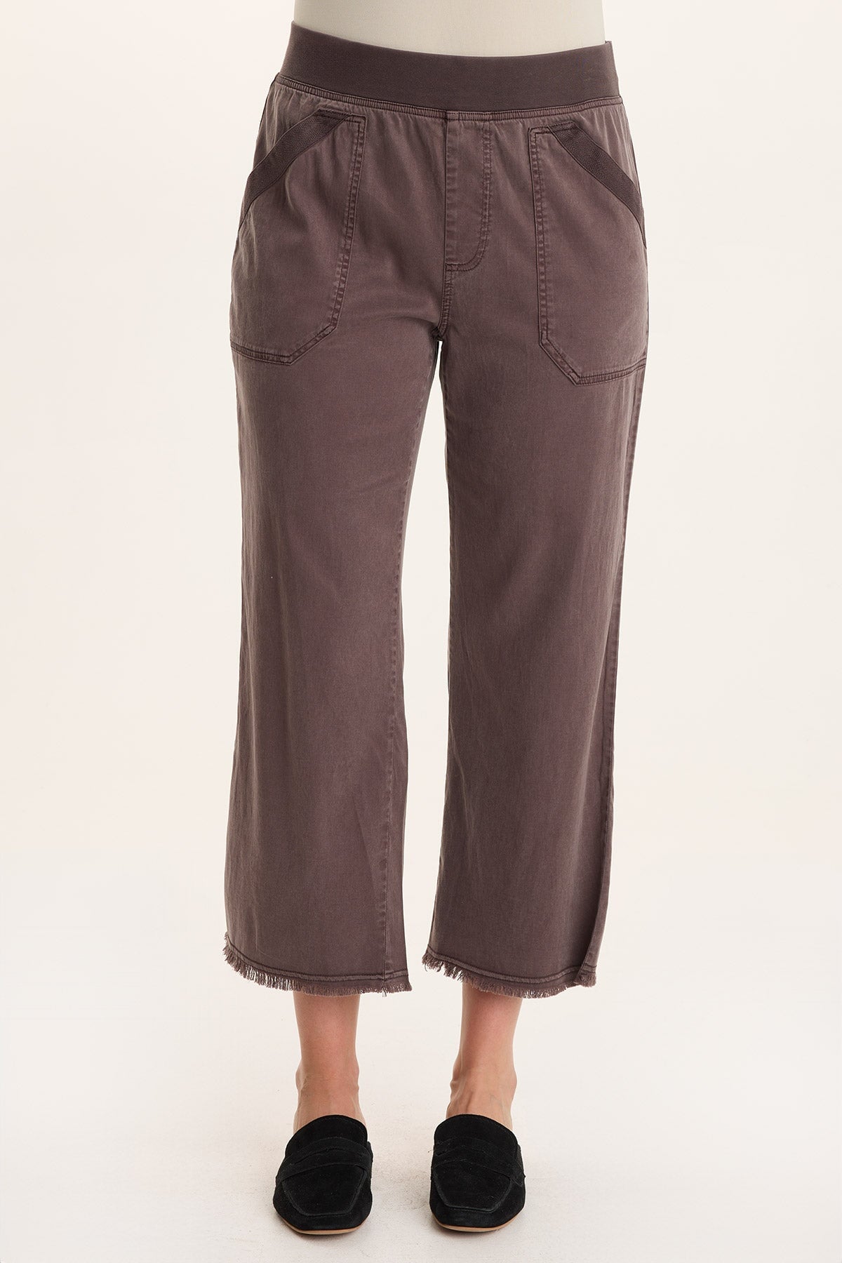 Daga Tencel Pull-On Crop Pant Bistro Pigment - XCVI