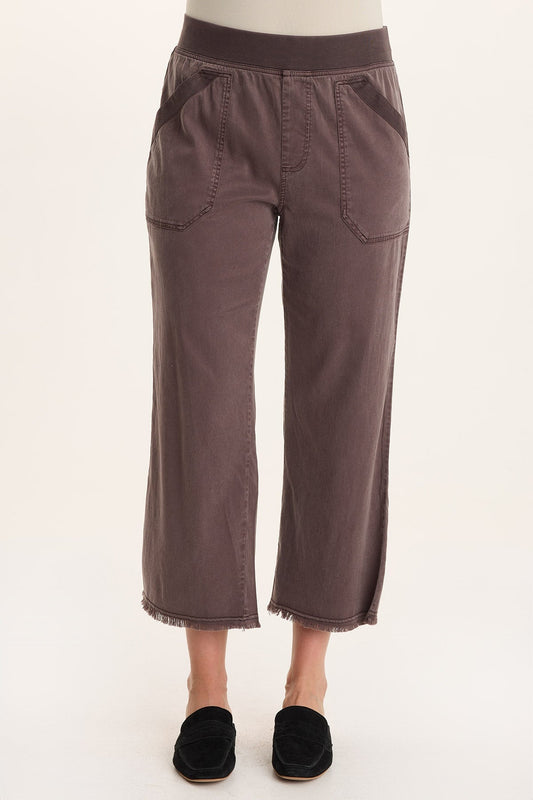 Daga Tencel Pull-On Crop Pant Bistro Pigment - XCVI