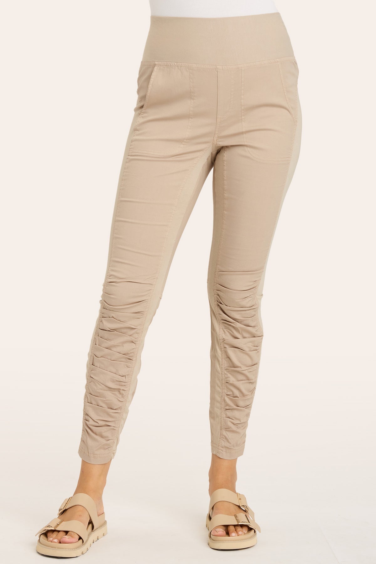 High Waist Penny Legging in Sand  - XCVI