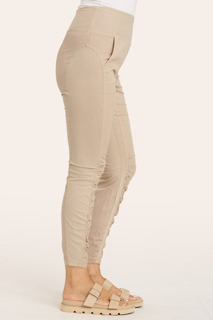 High Waist Penny Legging in Sand  - XCVI