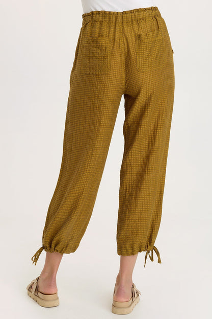 Marshall WaffleWeave Cinchable Leg Pull-On Waistband Pant Radiance Pigment - XCVI