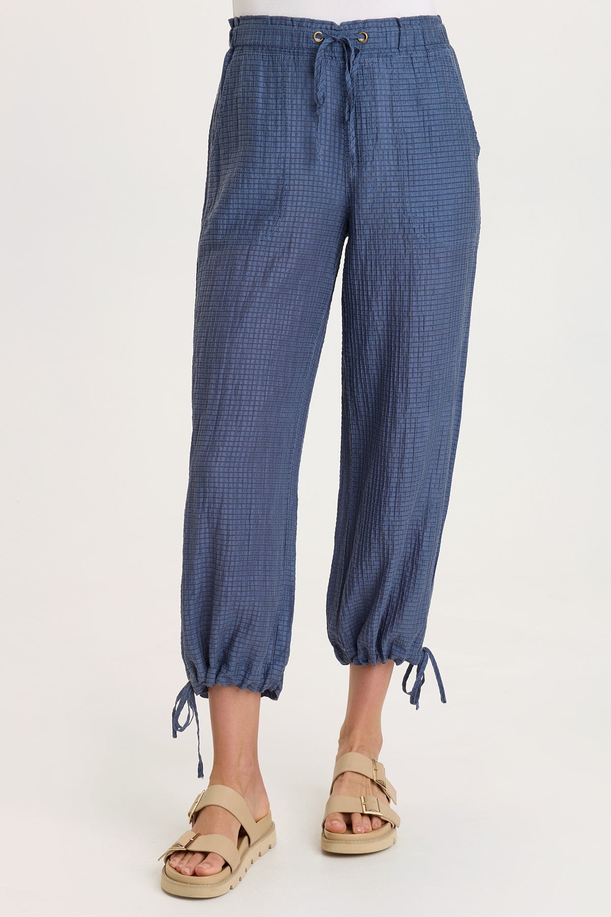 Marshall WaffleWeave Cinchable Leg Pull-On Waistband Pant Hypnotic Pigment - XCVI