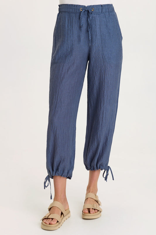 Marshall WaffleWeave Cinchable Leg Pull-On Waistband Pant Hypnotic Pigment - XCVI