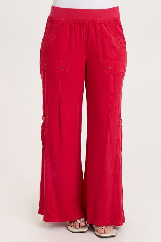 Tovell Twill Cargo Wide-Leg Pant San Marzano Pigment - XCVI