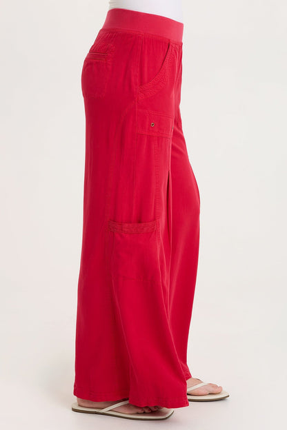 Tovell Twill Cargo Wide-Leg Pant San Marzano Pigment - XCVI