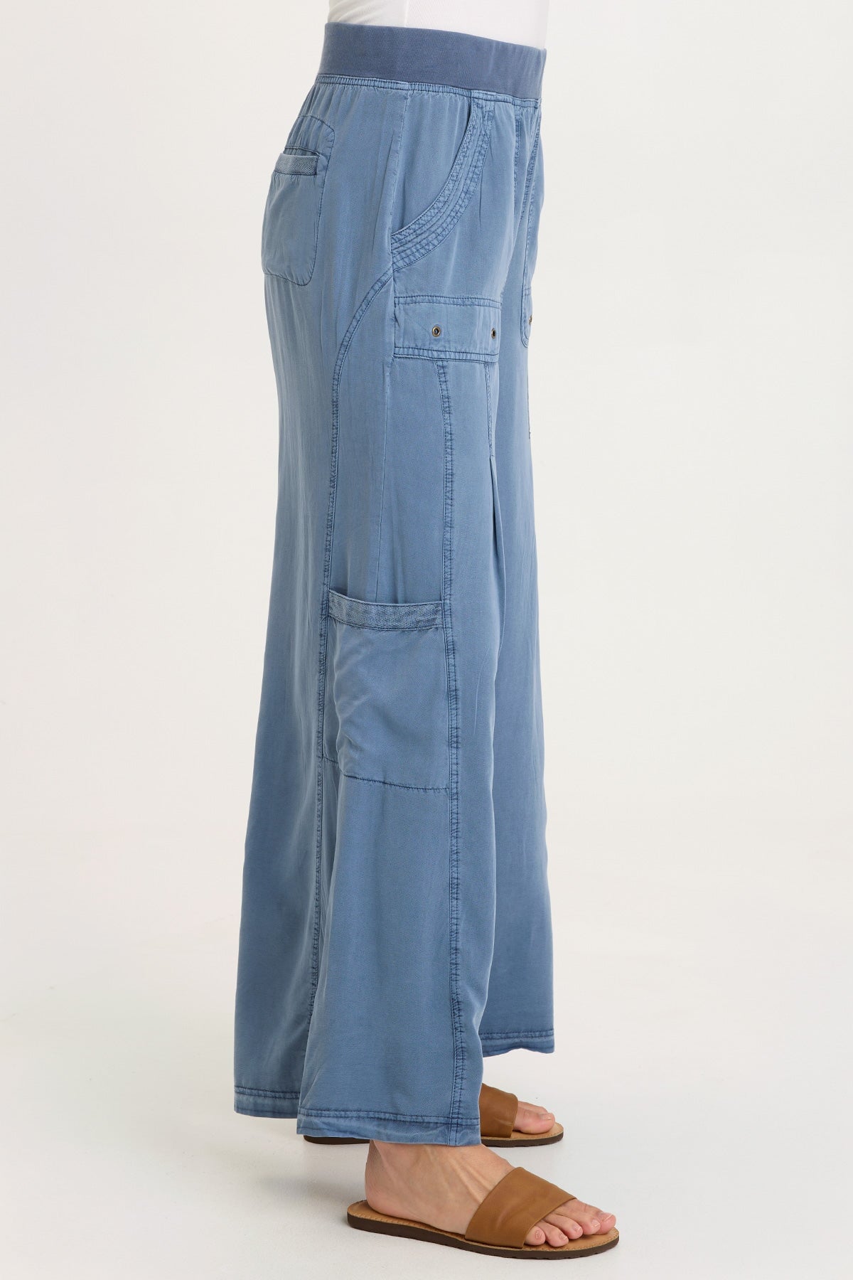 Tovell Twill Cargo Wide-Leg Pant Hypnotic Pigment - XCVI