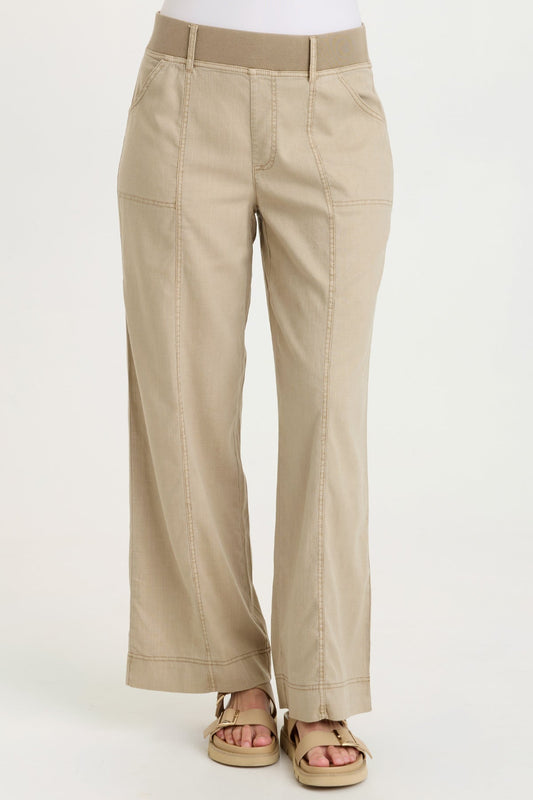 Arnold Tencel Twill Straight Leg Pull-On Waist Pant Roadside Pigment - XCVI