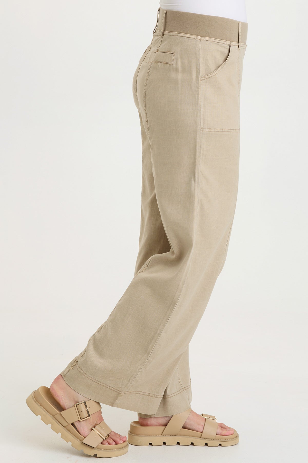 Arnold Tencel Twill Straight Leg Pull-On Waist Pant Roadside Pigment - XCVI