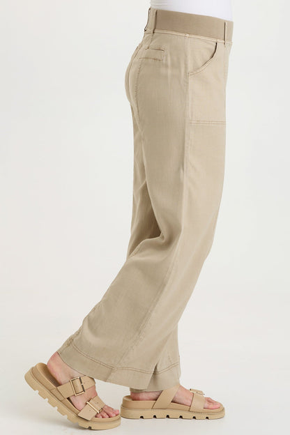Arnold Tencel Twill Straight Leg Pull-On Waist Pant Roadside Pigment - XCVI