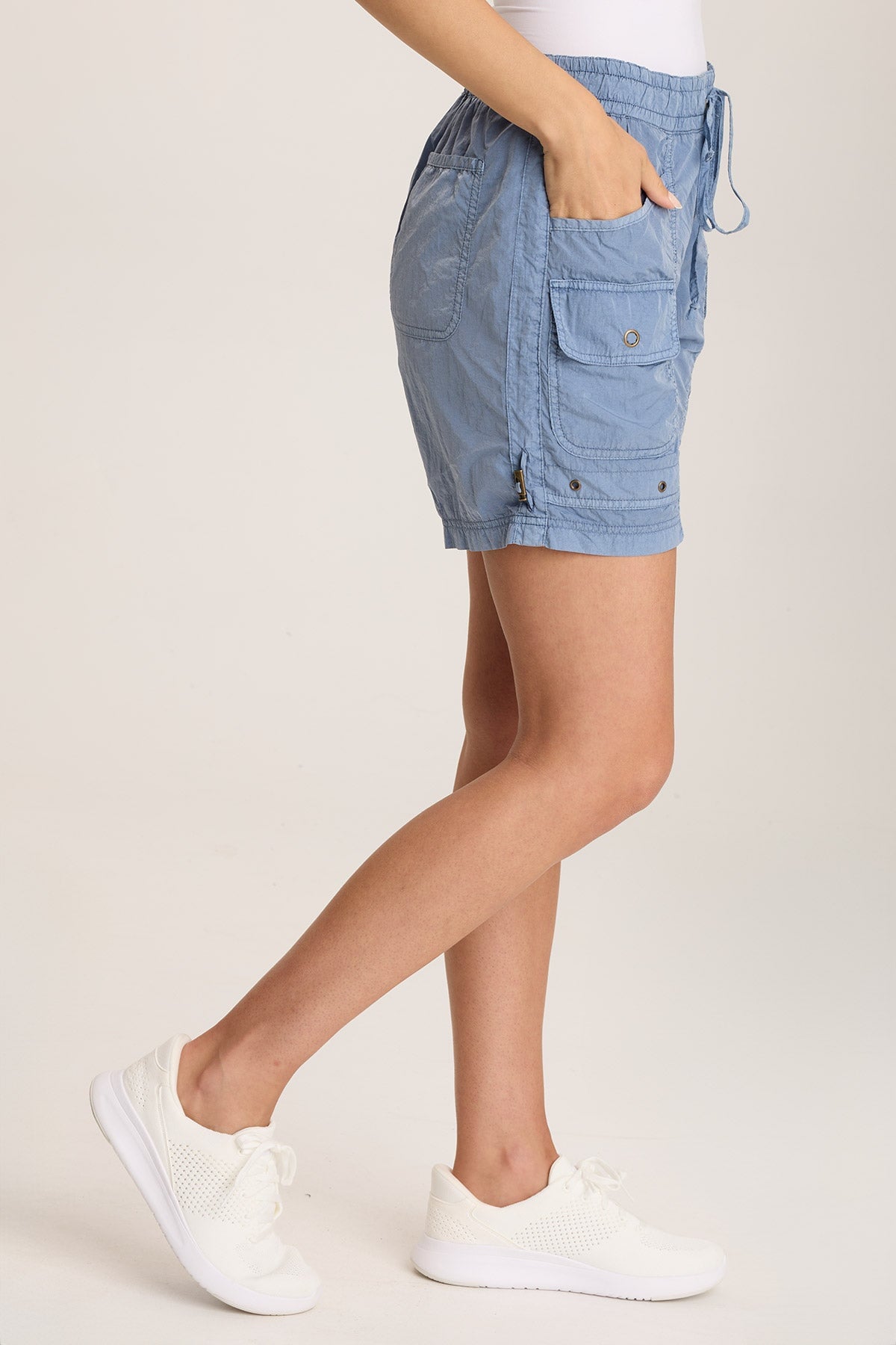 Ganon Sporty Drawstring Cargo Short Pacific Pigment - XCVI