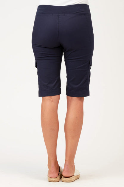 Zola Bermuda Short in Navy Navy - XCVI