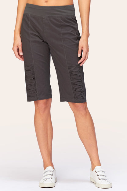 Tatem Bermuda in Charcoal Charcoal - XCVI