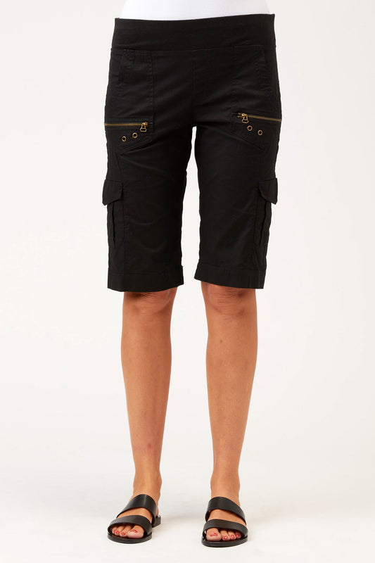 Zola Bermuda Short in Black Black - XCVI