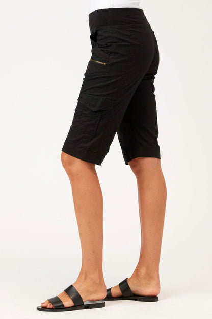 Zola Bermuda Short in Black Black - XCVI