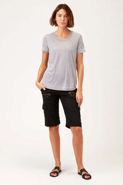 Zola Bermuda Short in Black Black - XCVI