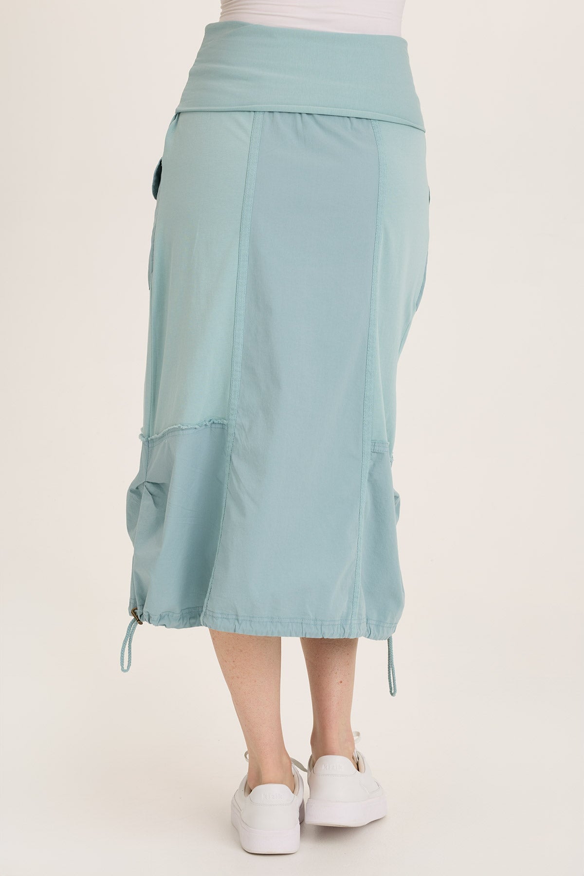 Wearables Marconi Bubble Hem Cargo Midi Skirt Ocean Front - XCVI
