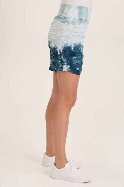 Wearables Trace Ruched Pull-On Stretch Mini Skirt  - XCVI