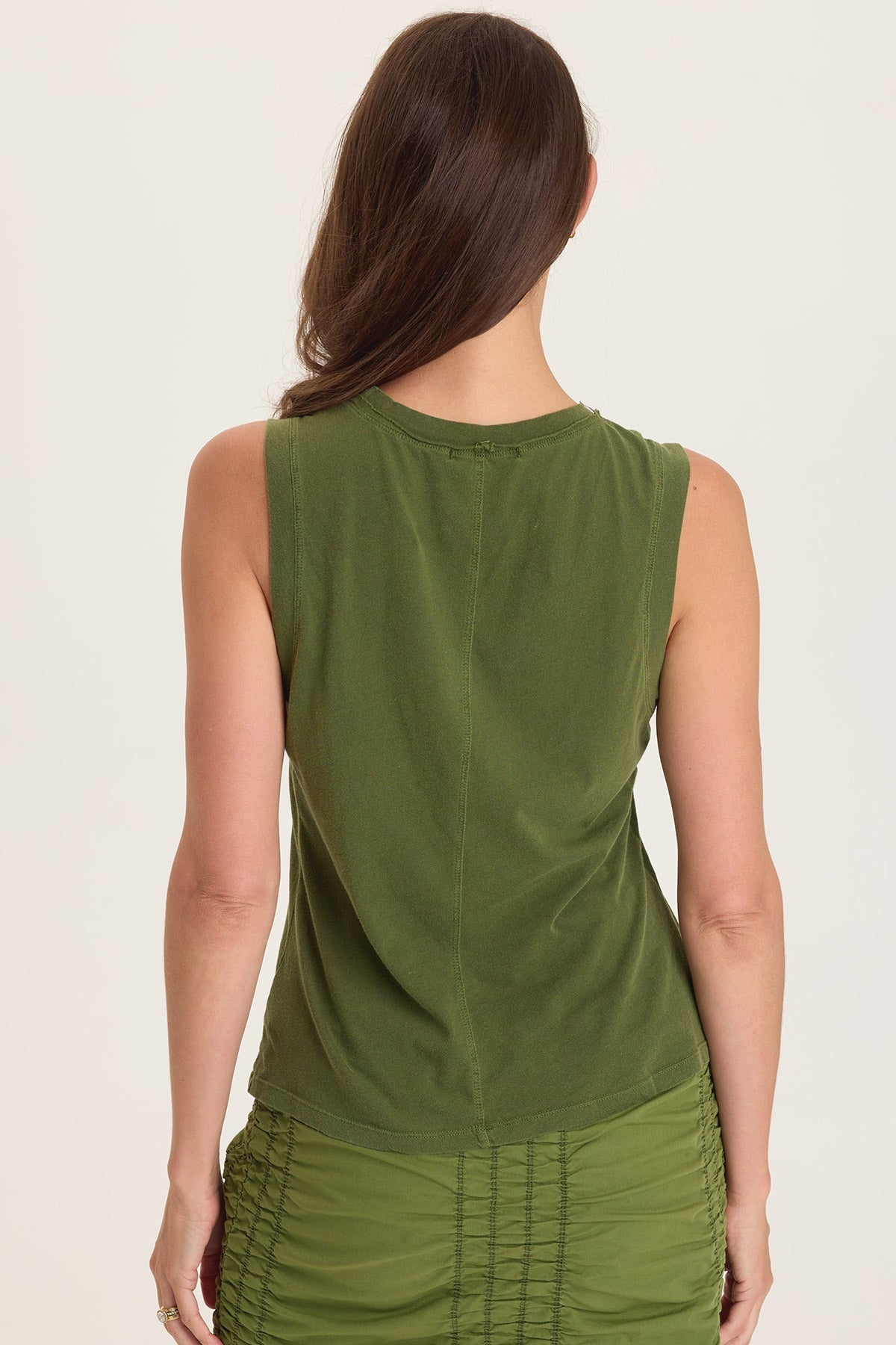 Wearables Bodie Jersey Tank with Raw Edge Detail Apollo Pigment - XCVI