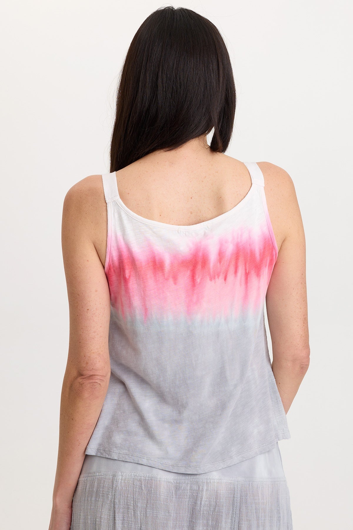 Wearables Cotton Gauze/Jersey Box Pleat Front Strap Tank Paradox Wash Magma - XCVI