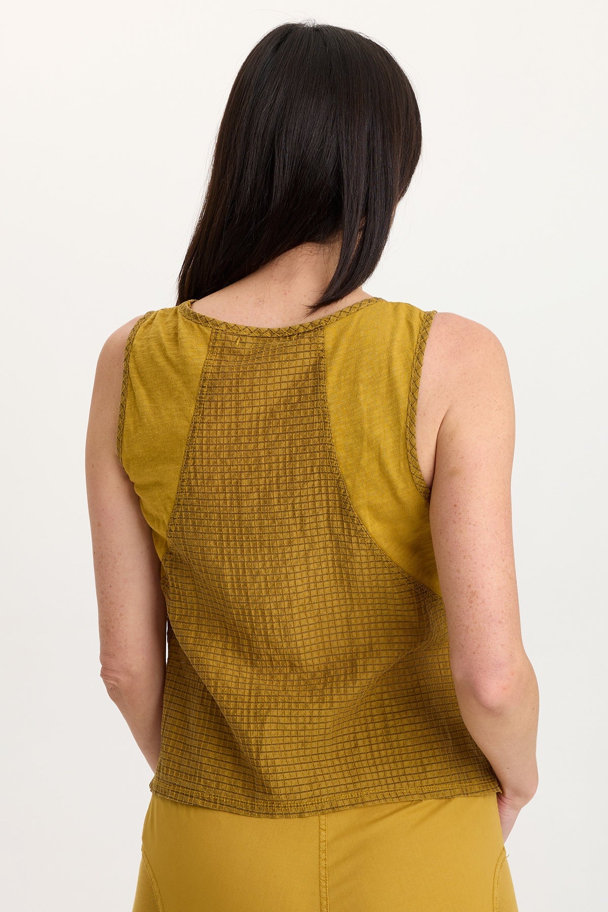 Aria Waffle Weave Bra-Friendly Sporty Tank Radiance Pigment - XCVI