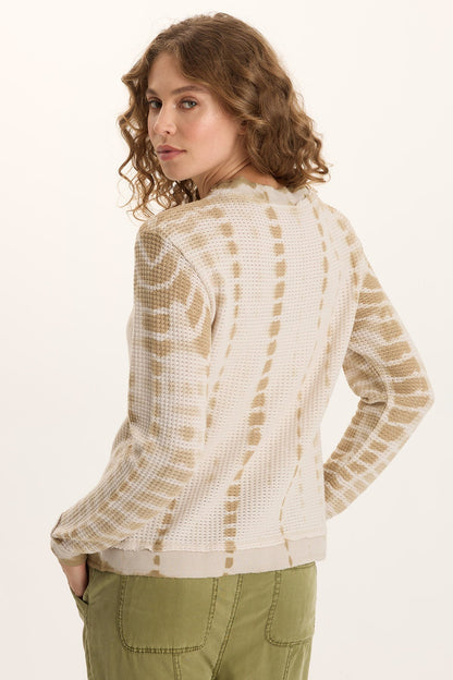 Alvis Thermal Asymmetrical Long-Sleeve Top Drypoint Wash Sand - XCVI