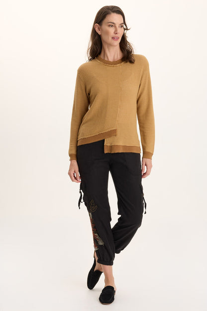 Alvis Thermal Asymmetrical Long-Sleeve Top Goldenrod Pigment - XCVI