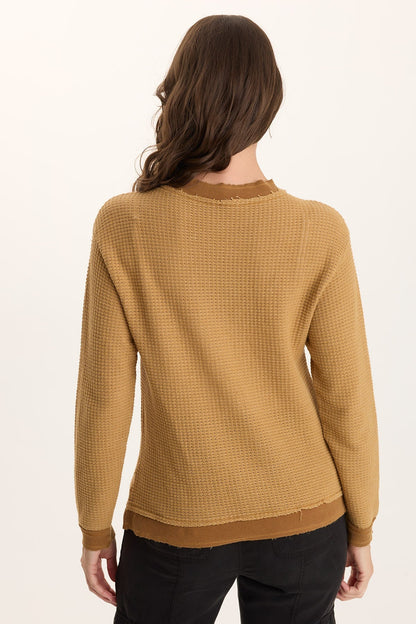 Alvis Thermal Asymmetrical Long-Sleeve Top Goldenrod Pigment - XCVI