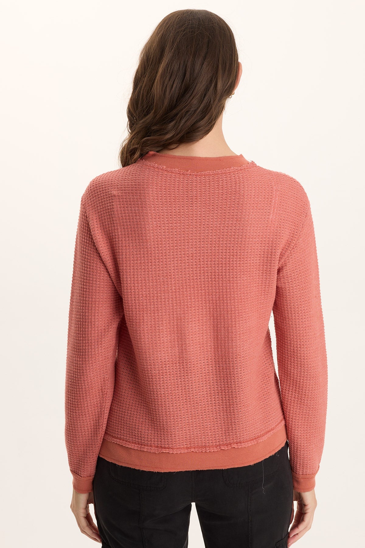 Alvis Thermal Asymmetrical Long-Sleeve Top Papaver - XCVI