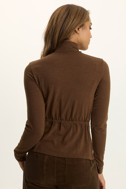 Wearables Kari Jersey Mock-Neck Long-Sleeve Top Cedar Glen - XCVI