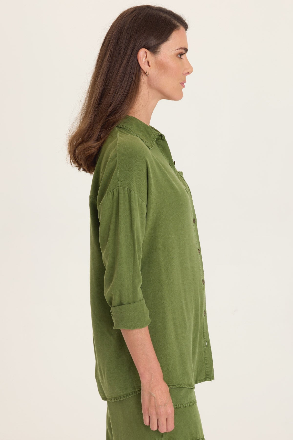Wearables Dusten Relaxed-Fit Button-Up Apollo Pigment - XCVI