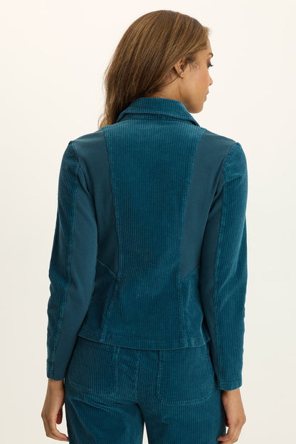 Wearables Aila Corduroy Casual Blazer Abyss Pigment - XCVI
