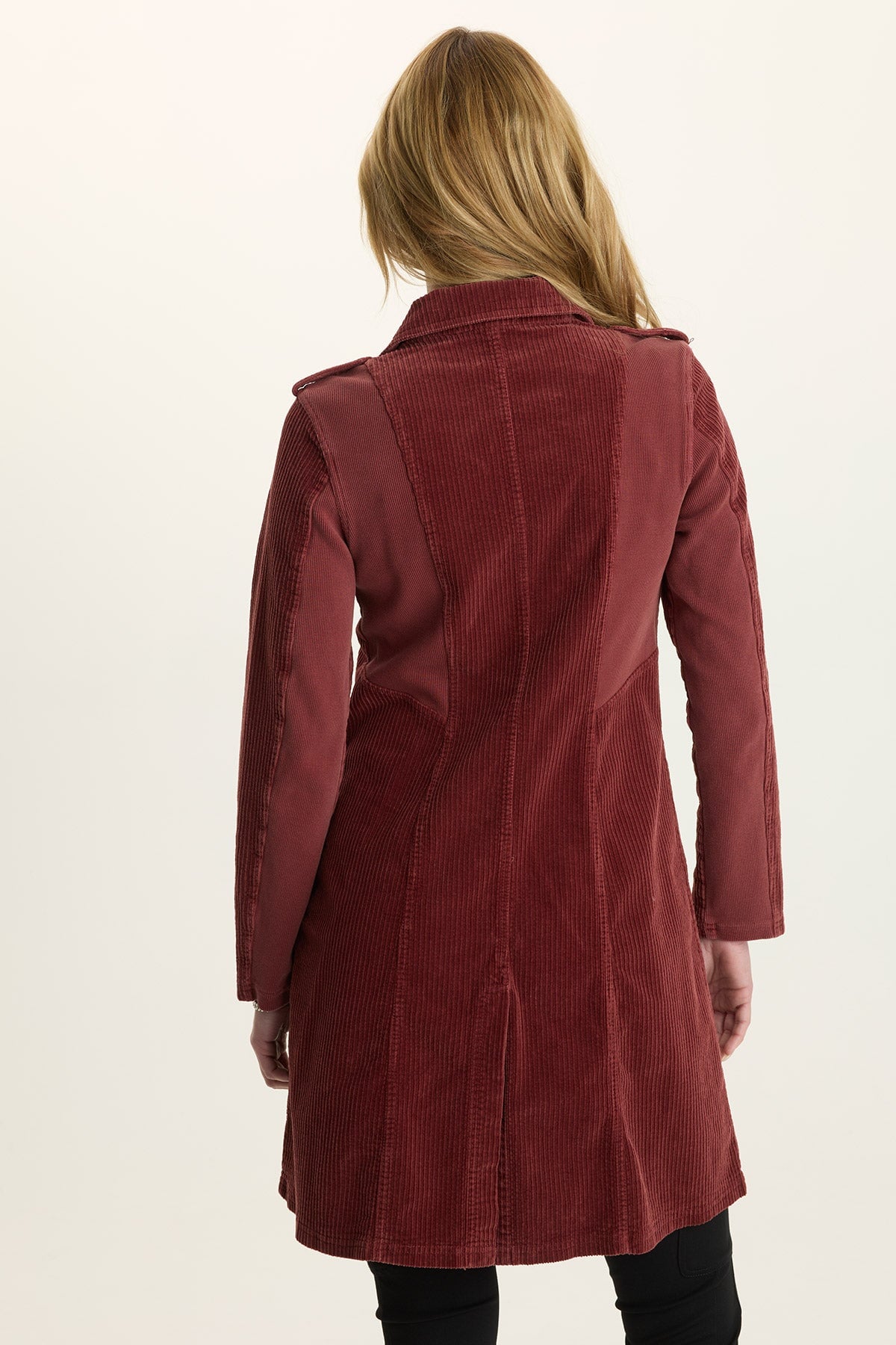 Wearables Risto Corduroy Longline Trench Salem's Door - XCVI