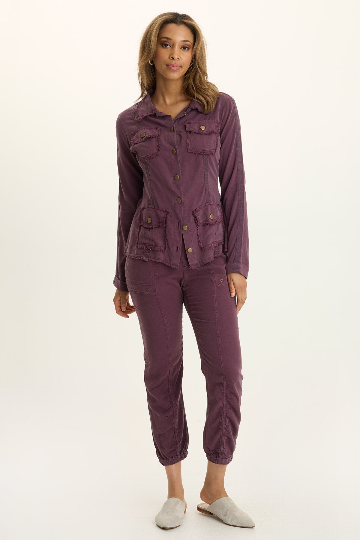 Wearables Twill 4-Pocket Jacket Upscale Pigment - XCVI