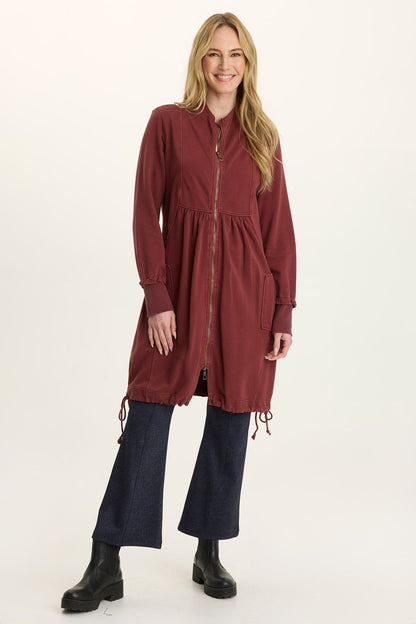 Wearables Fleece Longline Jacket-Dress Salem's Door - XCVI