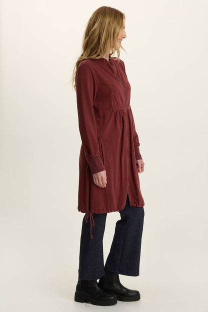 Wearables Fleece Longline Jacket-Dress Salem's Door - XCVI