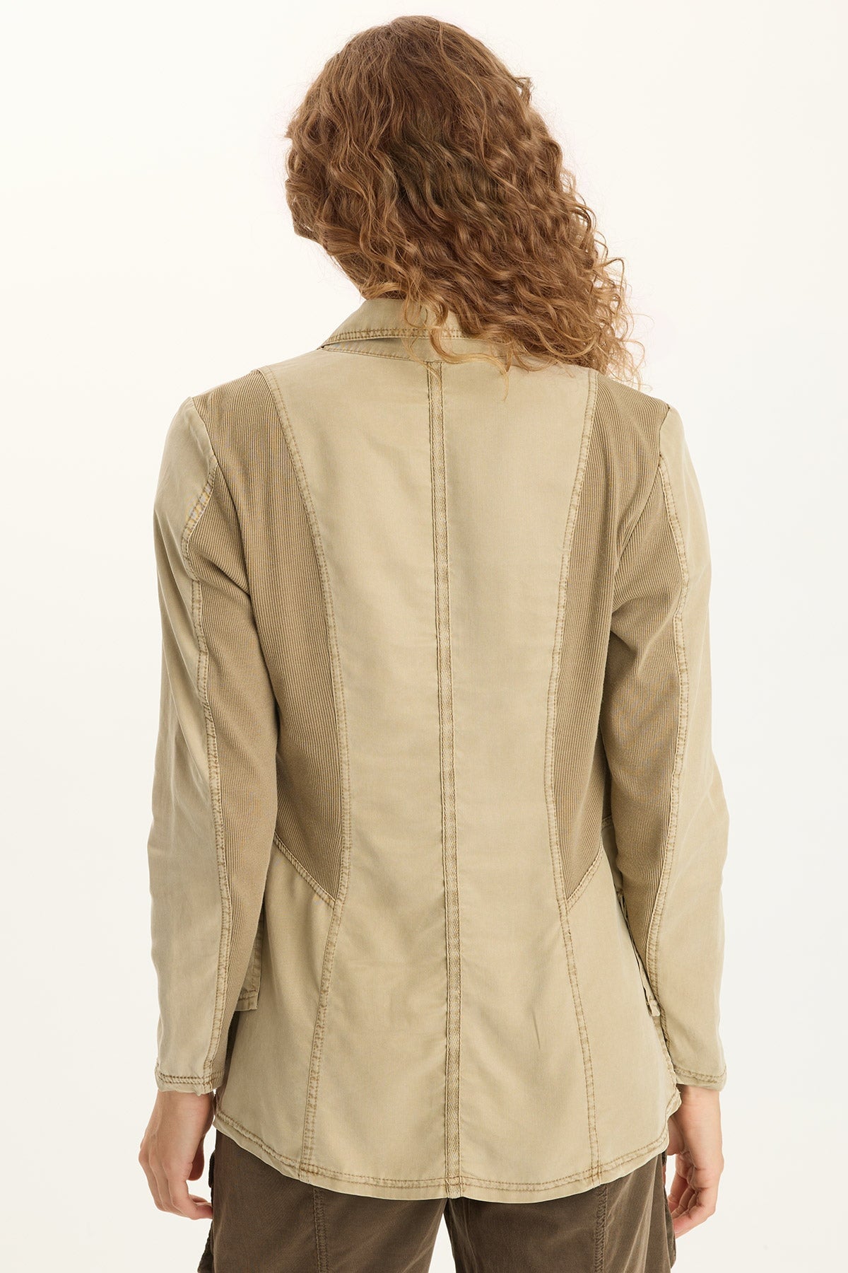 Embroidered Danski Twill Novelty Blazer Plateau Pigment - XCVI