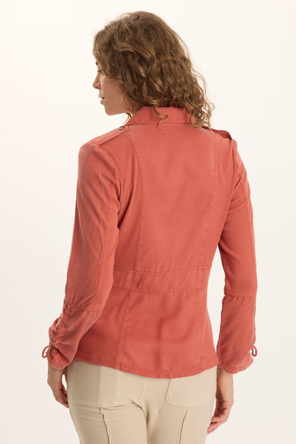 Jesper Twill Utility Jacket Papaver - XCVI
