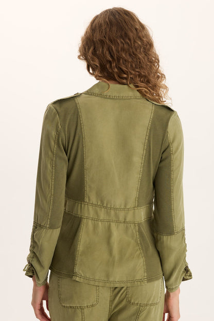 Jesper Twill Utility Jacket Thicket Pigment - XCVI