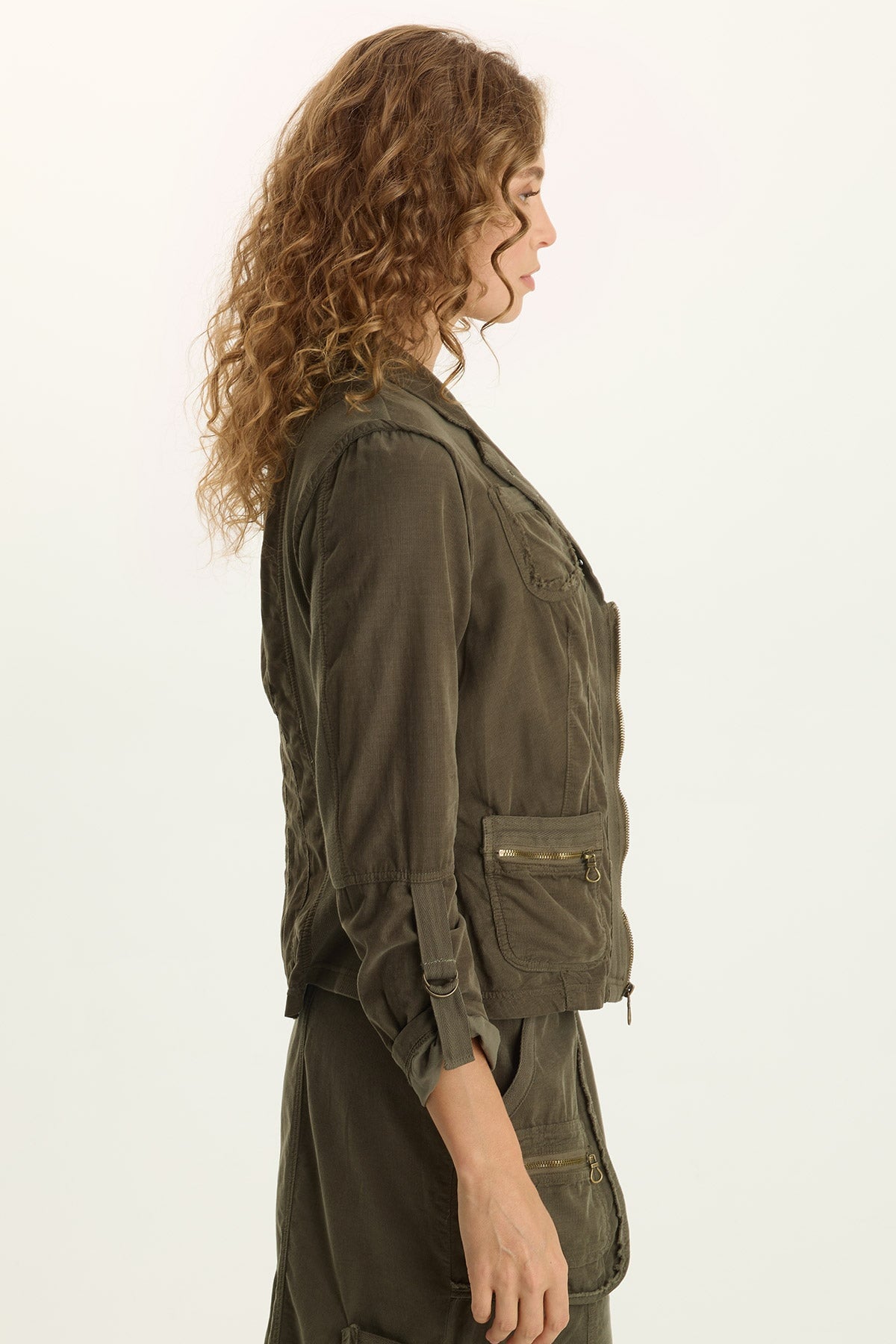 Eino Corduroy Cargo Fitted Blazer Jacket Rejuvenation - XCVI