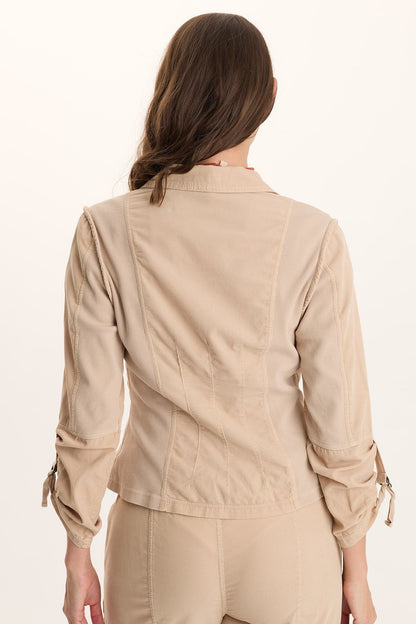 Eino Corduroy Cargo Fitted Blazer Jacket Park Avenue - XCVI