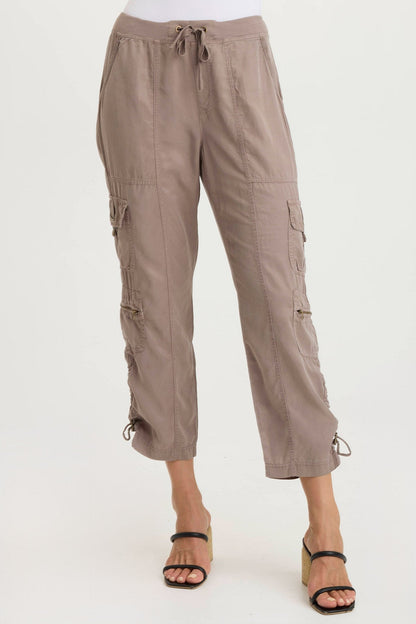 Selmy Twill Corded Cargo Crop Poppy Seed - XCVI