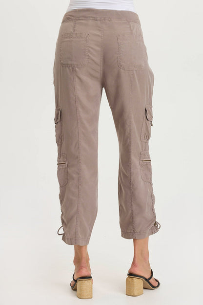 Selmy Twill Corded Cargo Crop Poppy Seed - XCVI