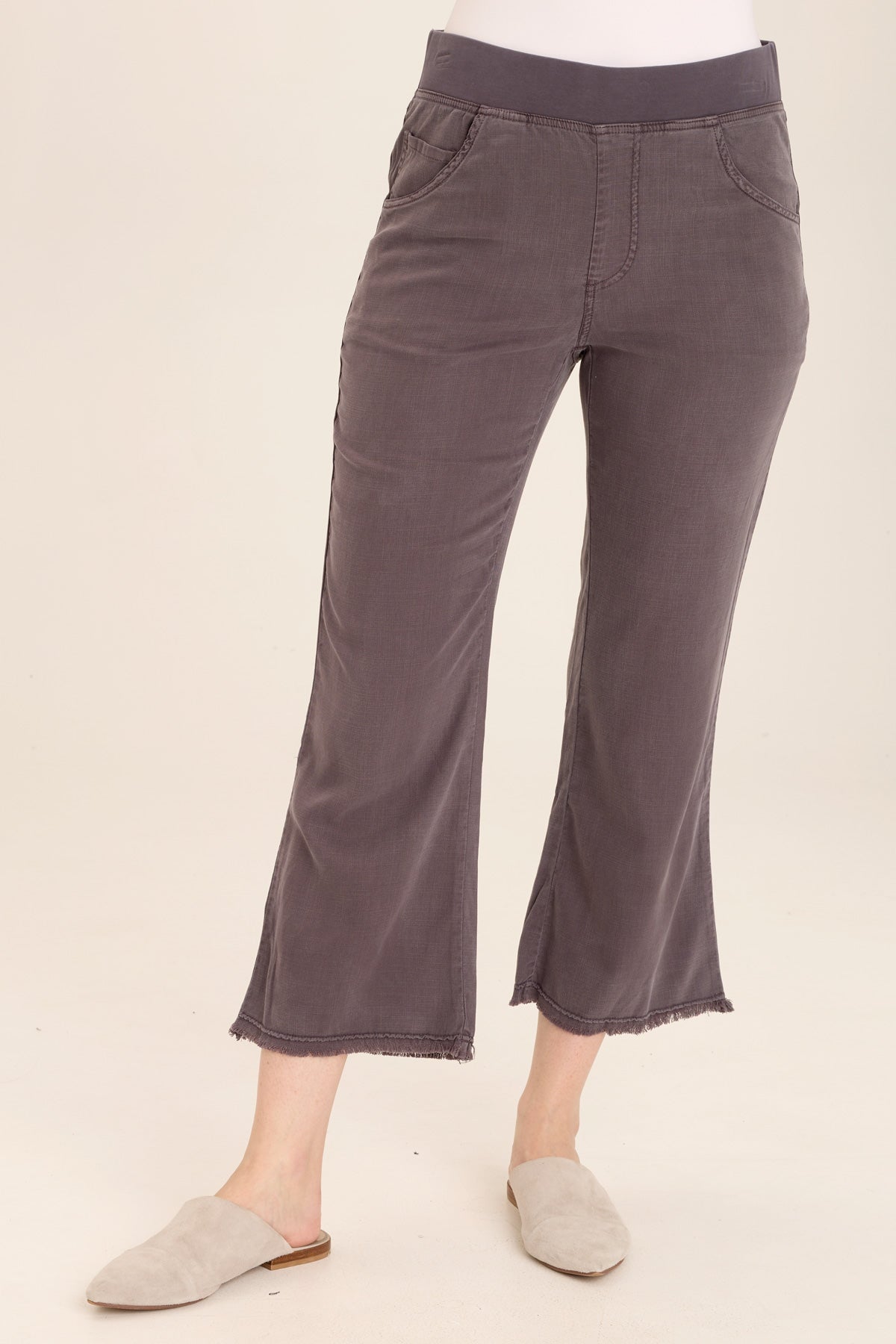 Lorilei Twill Pant Charcoal - XCVI