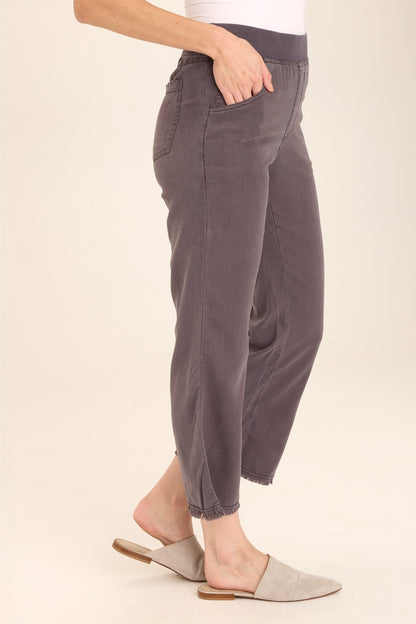 Lorilei Twill Pant Charcoal - XCVI